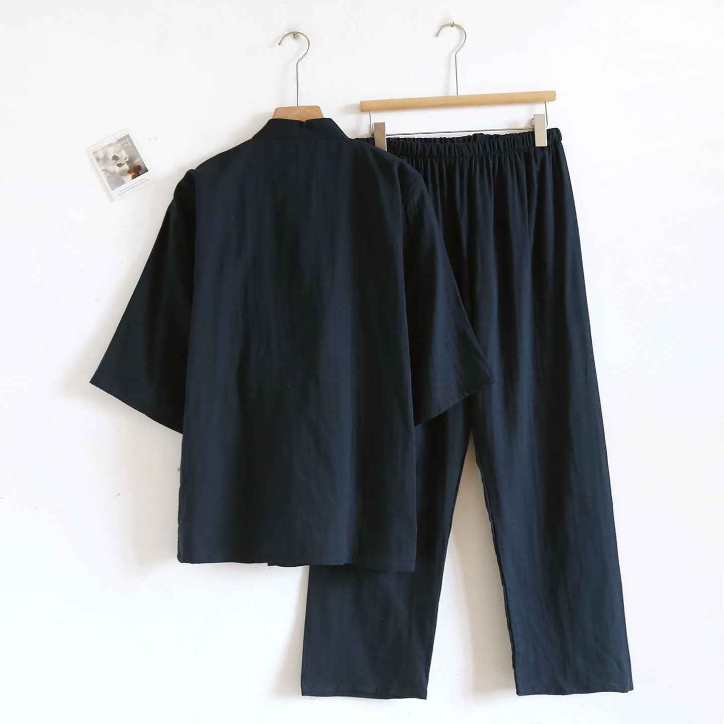 gauze tie-up loungewear set