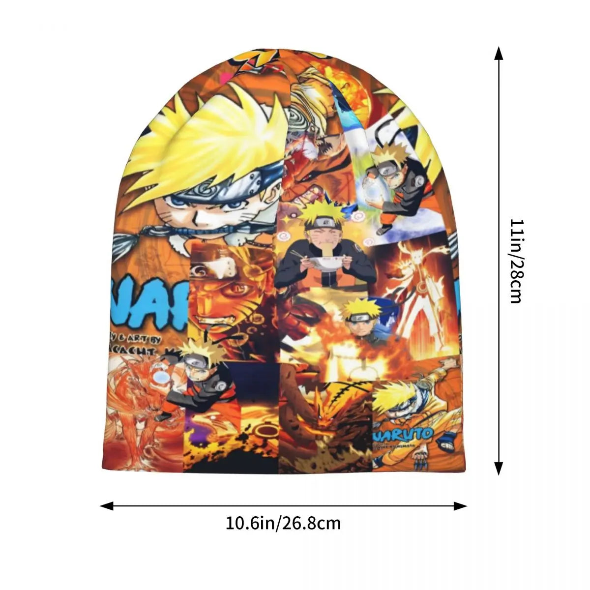 Unisex Chemo Beanie Skullies Narutos Anime Uzumaki Cartoon Outfit Fall Winter Warm Bonnet Knitting Hats - Colouronova