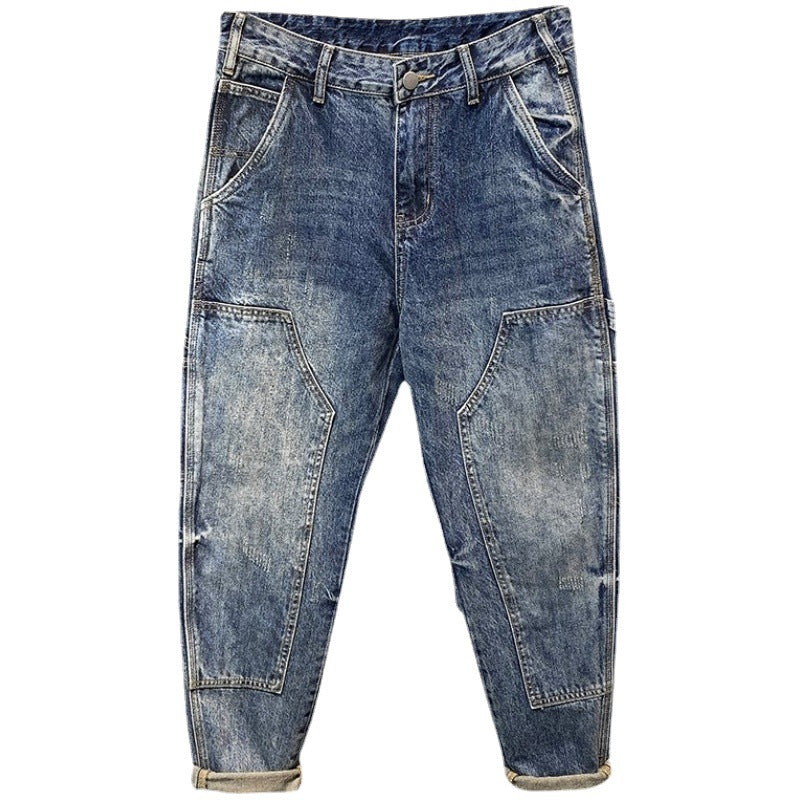 Seam-stitched workwear jeans Colouronova