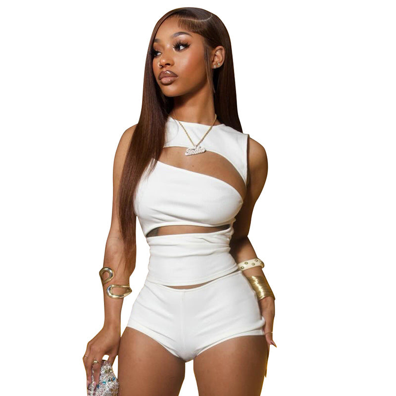 Sleeveless Women's Two-Piece Set Colouronova