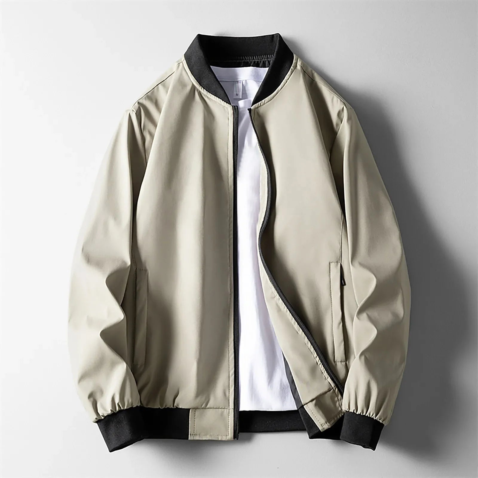 Classic Color Block Pocket Baseball Men Jackets Fashion Outwear Casual Windbreaker Male Clothes Zip Up Winter Jacket Men - Colouronova