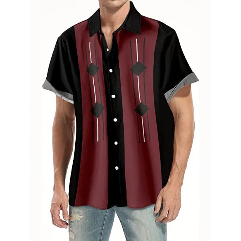 Mens Printed Shirt Colouronova