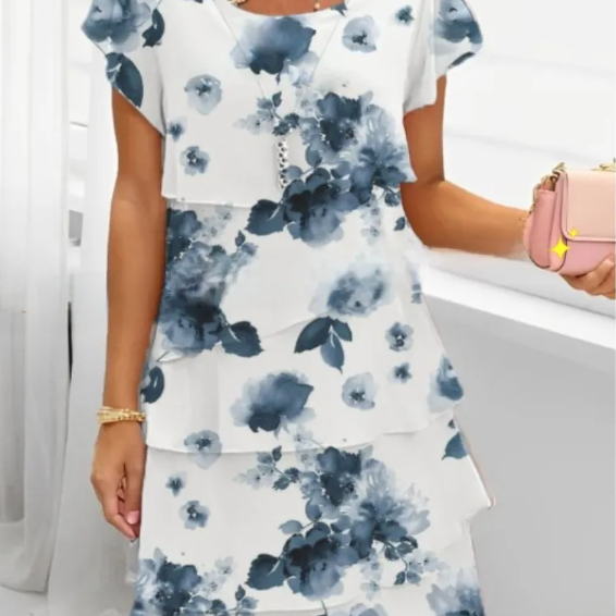 Chiffon dress Colouronova