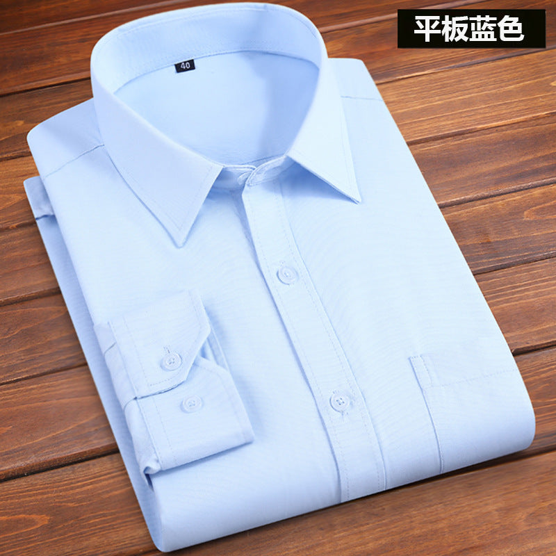 Long-sleeved solid-color men's shirt Colouronova