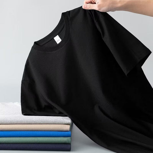 Mens Solid Color Short Sleeve T-Shirt Colouronova